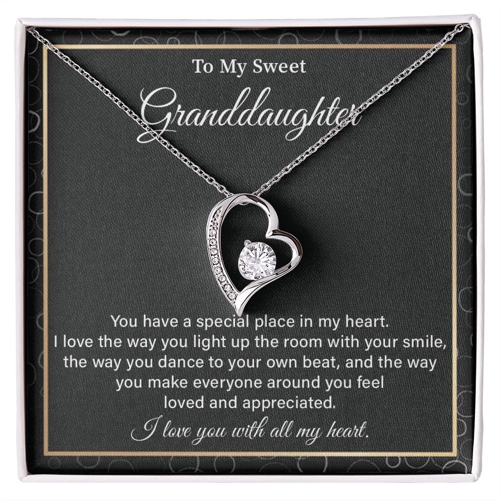 To My Sweet Granddaughter, I Love You With All My Heart