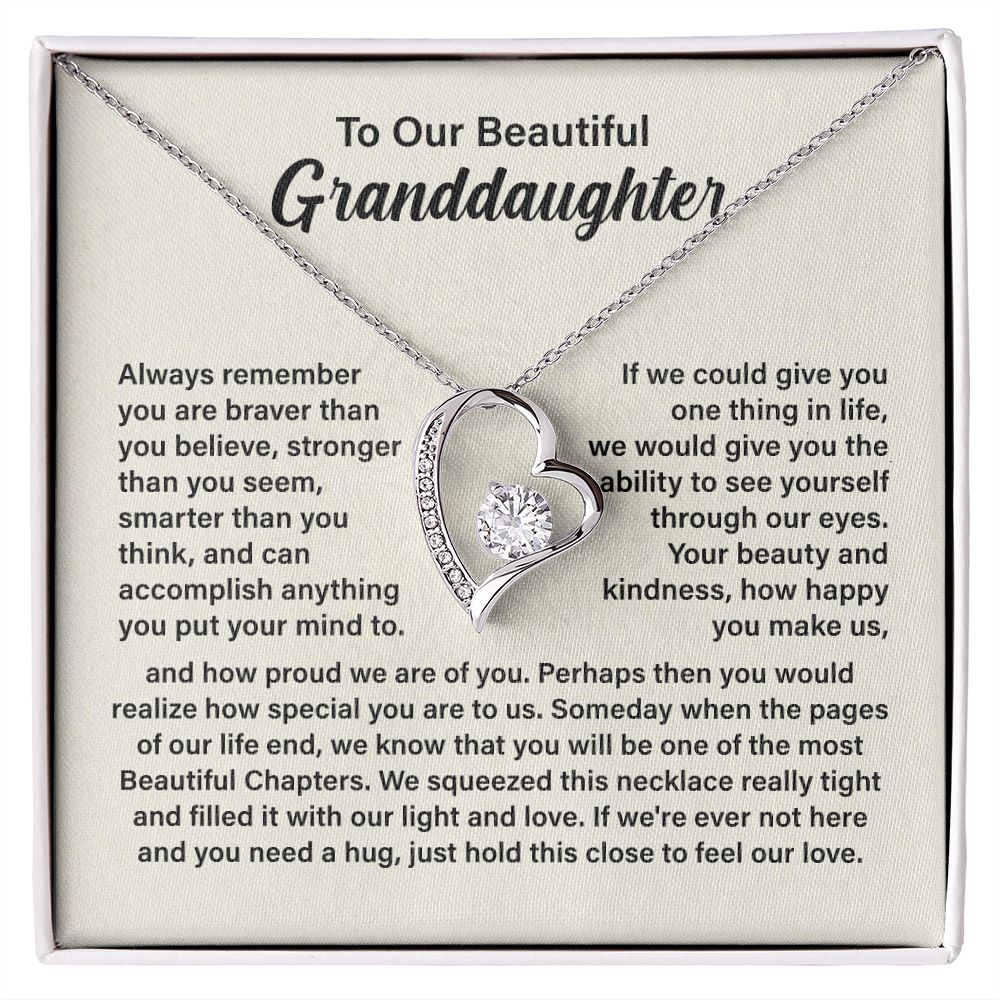 To Our Beautiful Granddaughter Always Remember You Are Braver Than you Believe