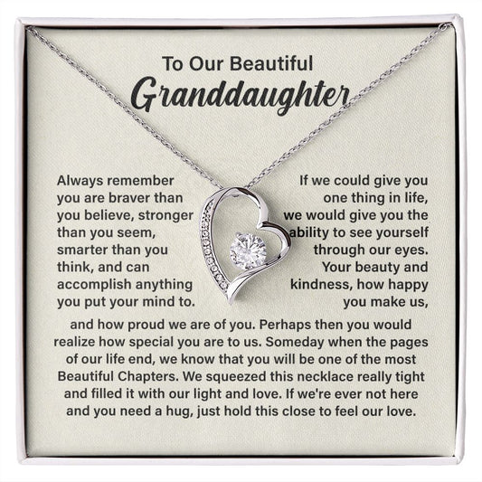To Our Beautiful Granddaughter Always Remember You Are Braver Than you Believe