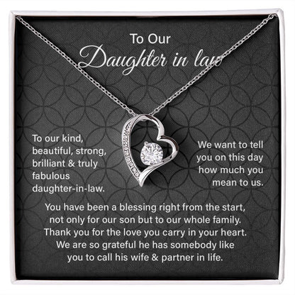 To Our Daughter In law We Are So Grateful He Has Somebody Like