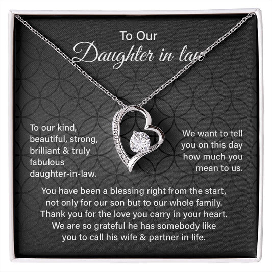 To Our Daughter In law We Are So Grateful He Has Somebody Like