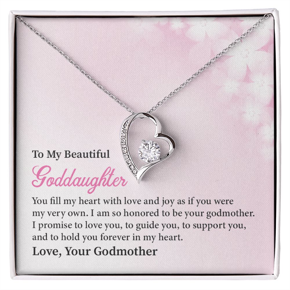 To My Beautiful Goddaughter Forever In My Heart Love, Your Godmother