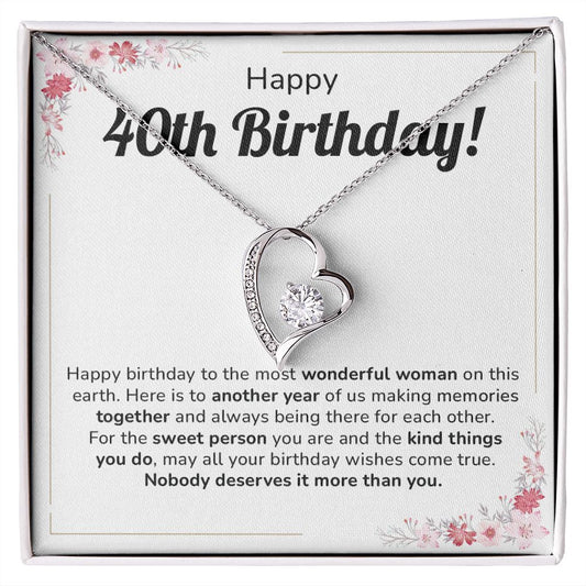 Happy 40th Birthday To The Most Wonderful Woman On This Earth, Nobody Deserves It More Than You