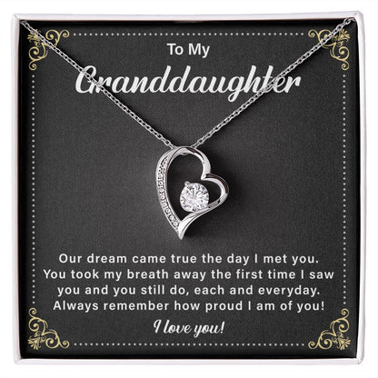 To My Granddaughter Our Dream Came True The Day I Met You