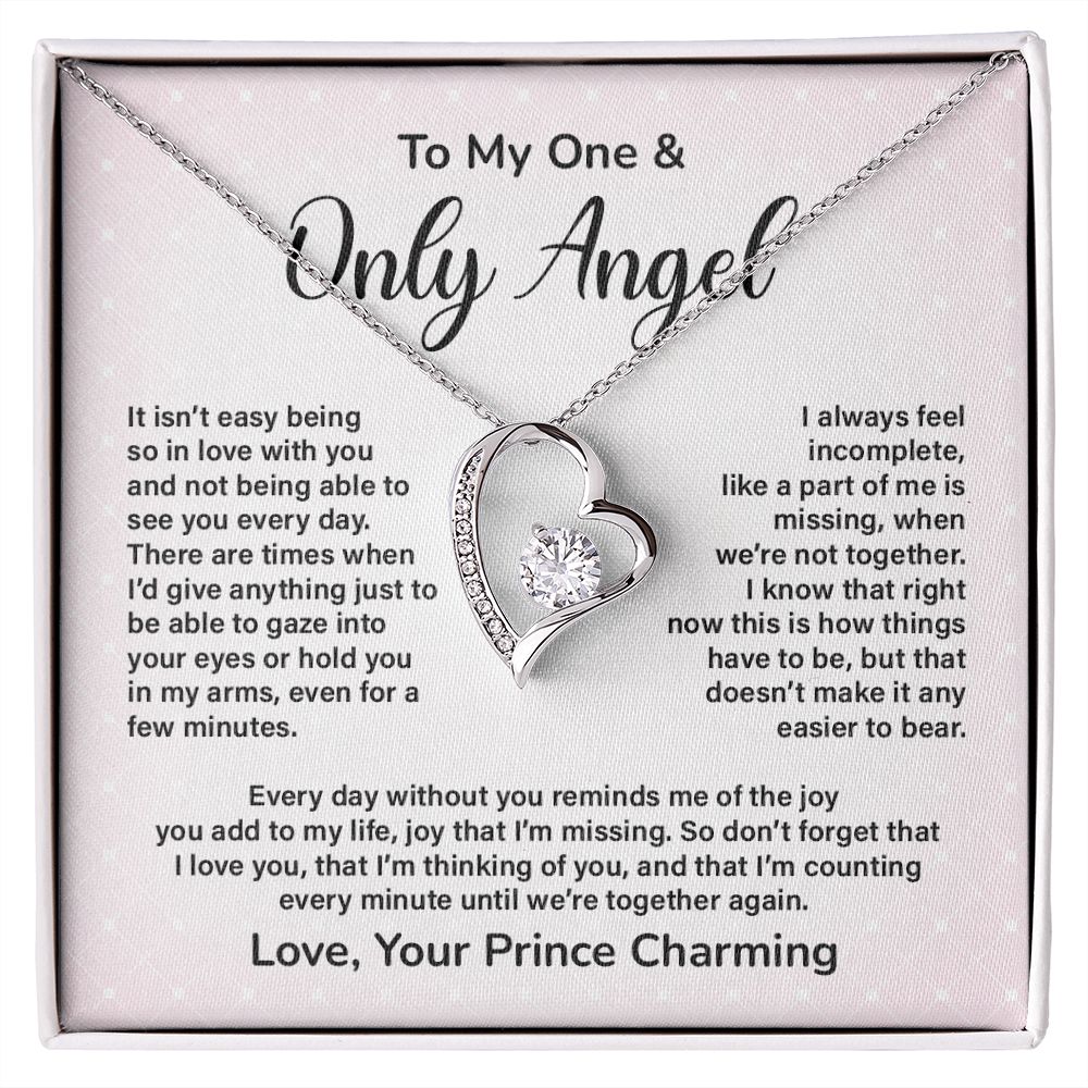 To My One & Only Angle I Always Feel Incomplete Like A Part Of Me Is Missing, When We Not Together
