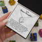 Bonus Daughter Necklace Gift – Family Isn't Always Blood Gift from Stepmom or Stepfather