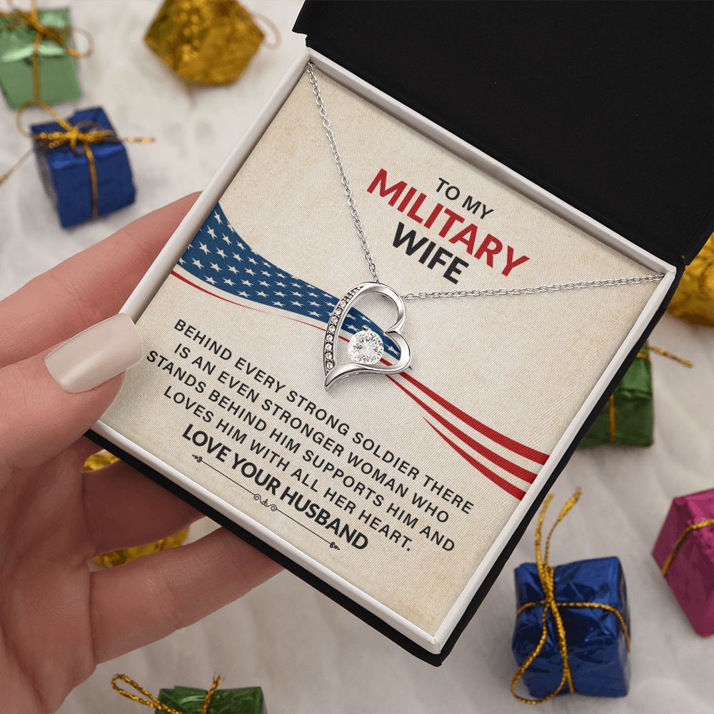 To My Military Wife Loves Him With All Her Heart Love Your Husband