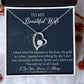 To My Wife Necklace From Husband With Lovely Message Card
