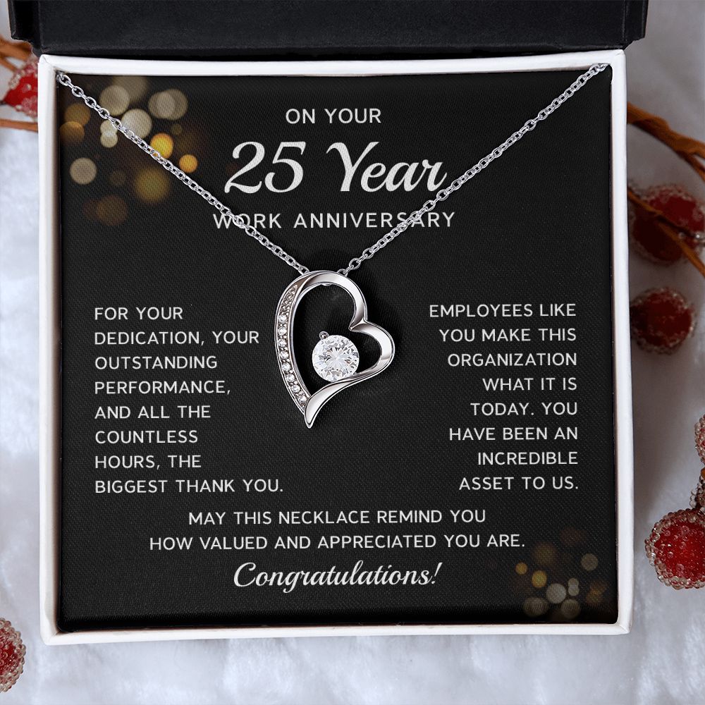 On Your 25th Work Anniversary, Congratulations!