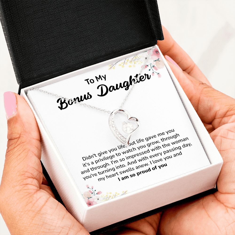To My Bonus Daughter My Heart Swells Anew, I Love You and I Am So Proud Of You