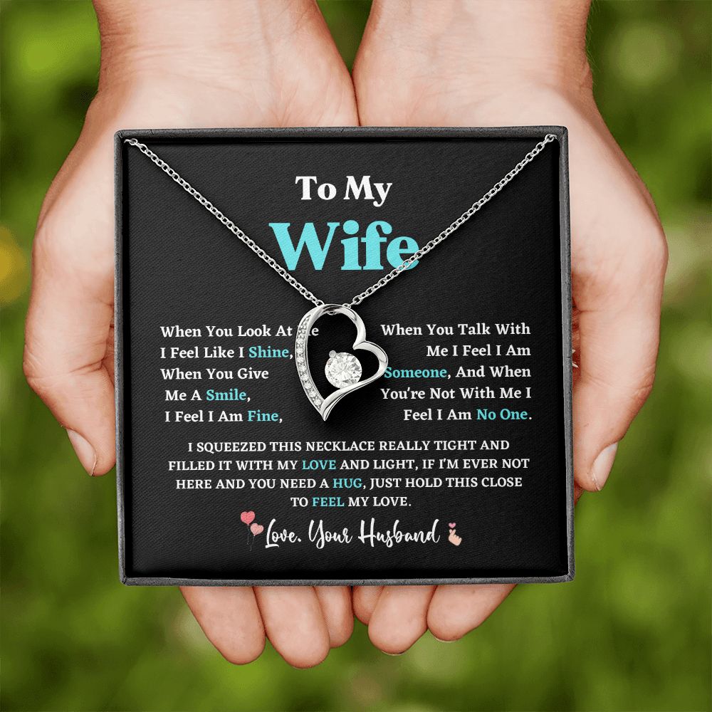 To My Wife Necklace From Husband