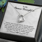 Bonus Daughter Necklace Gift – Family Isn't Always Blood Gift from Stepmom or Stepfather
