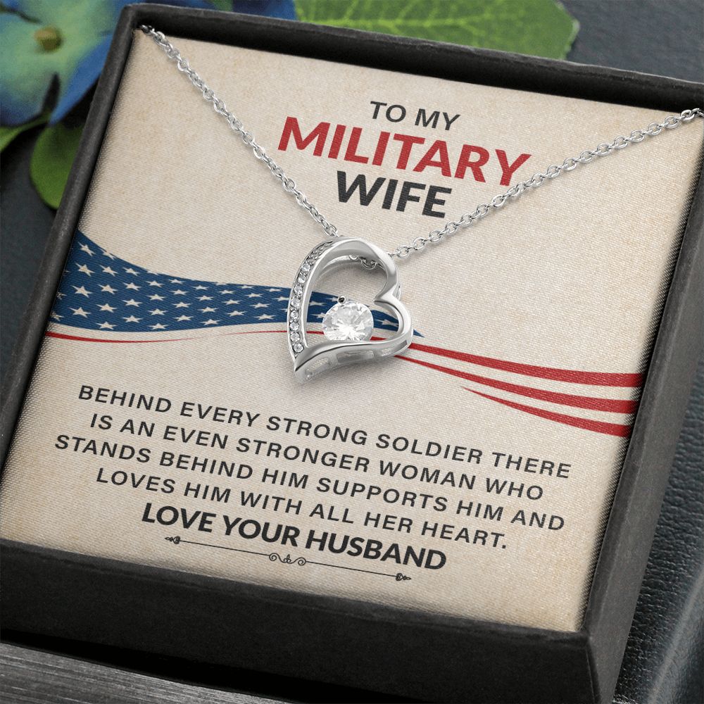 To My Military Wife Loves Him With All Her Heart Love Your Husband