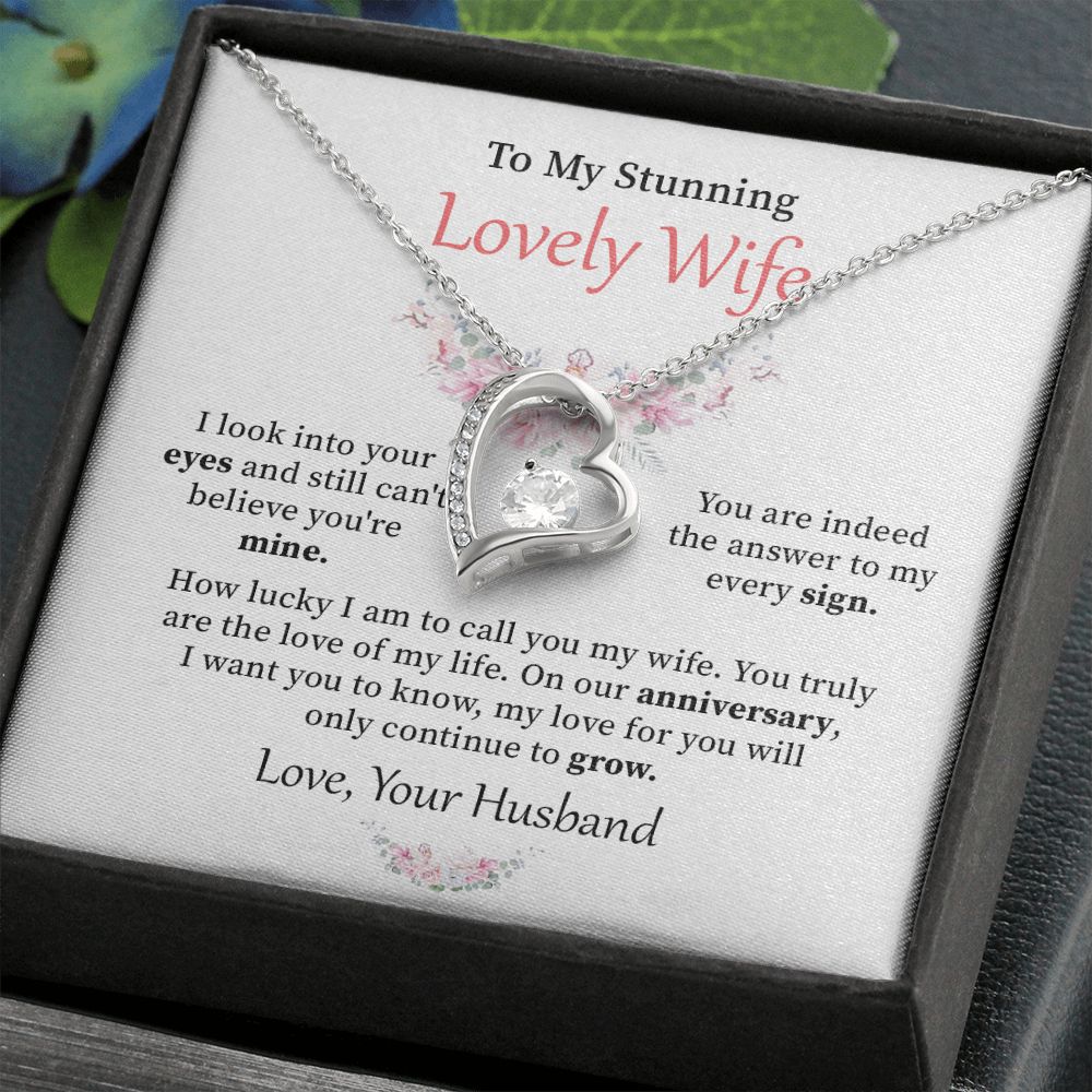 To my stunning lovely wife