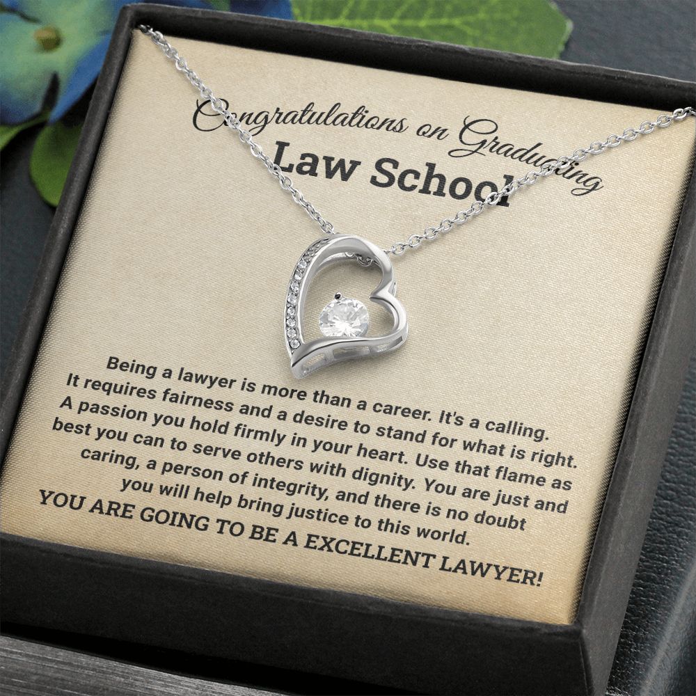 Bravo, Legal Eagle! Celebratory Necklace to Law School Graduation Achievement