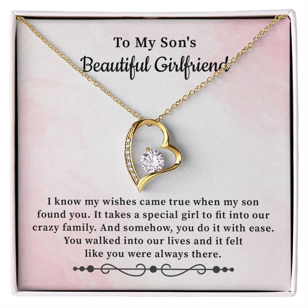 To My Son's Beautiful Girlfriend You Walked Into Our Lives And It Felt Were Always There