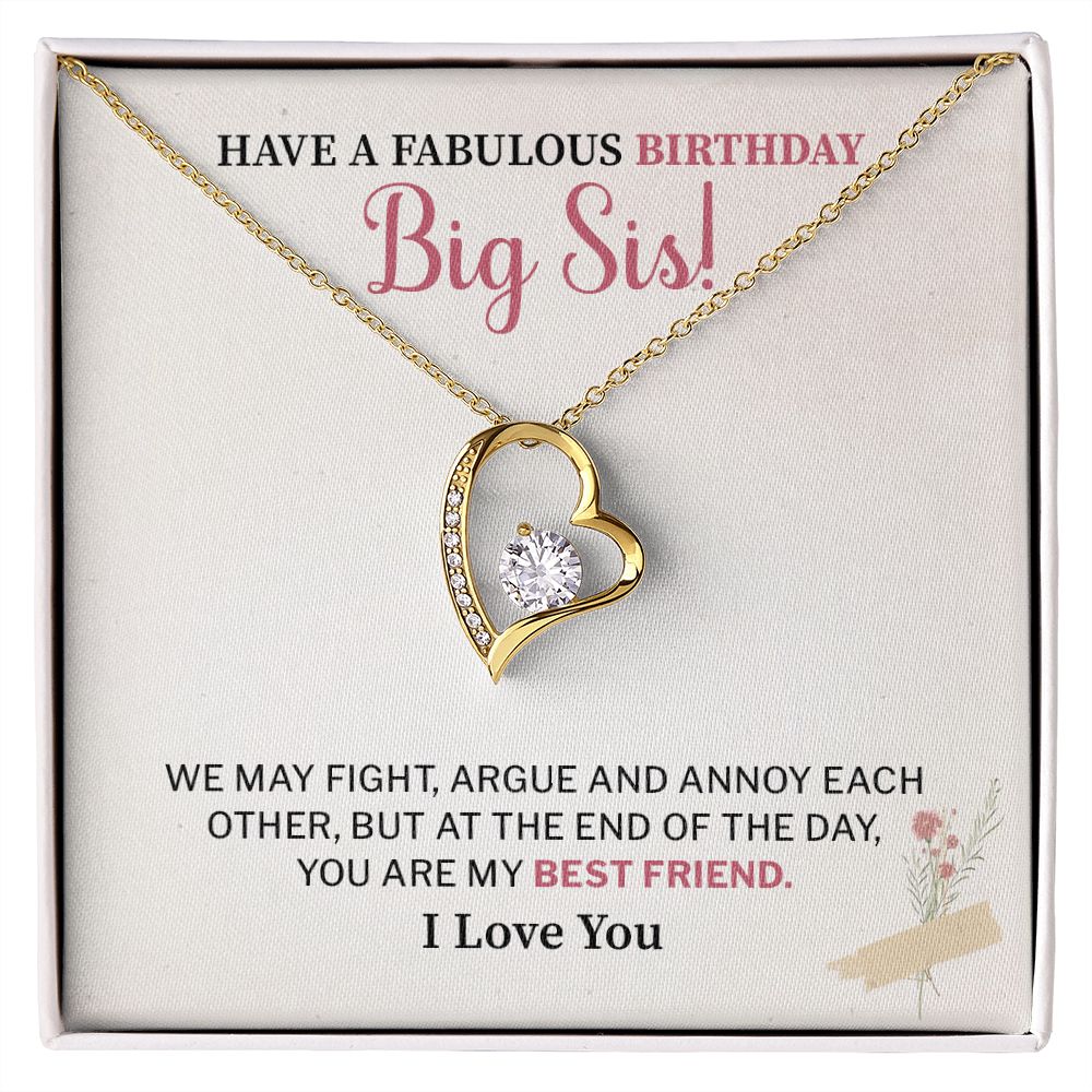 Have a Fabulous Birthday, Best Birthday Pendent Gift for Big Sis