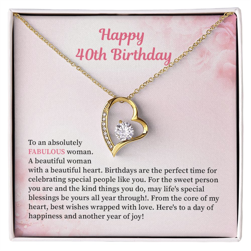 Happy 40th Birthday Here's To A Day Of Happiness And Another Year Of Joy