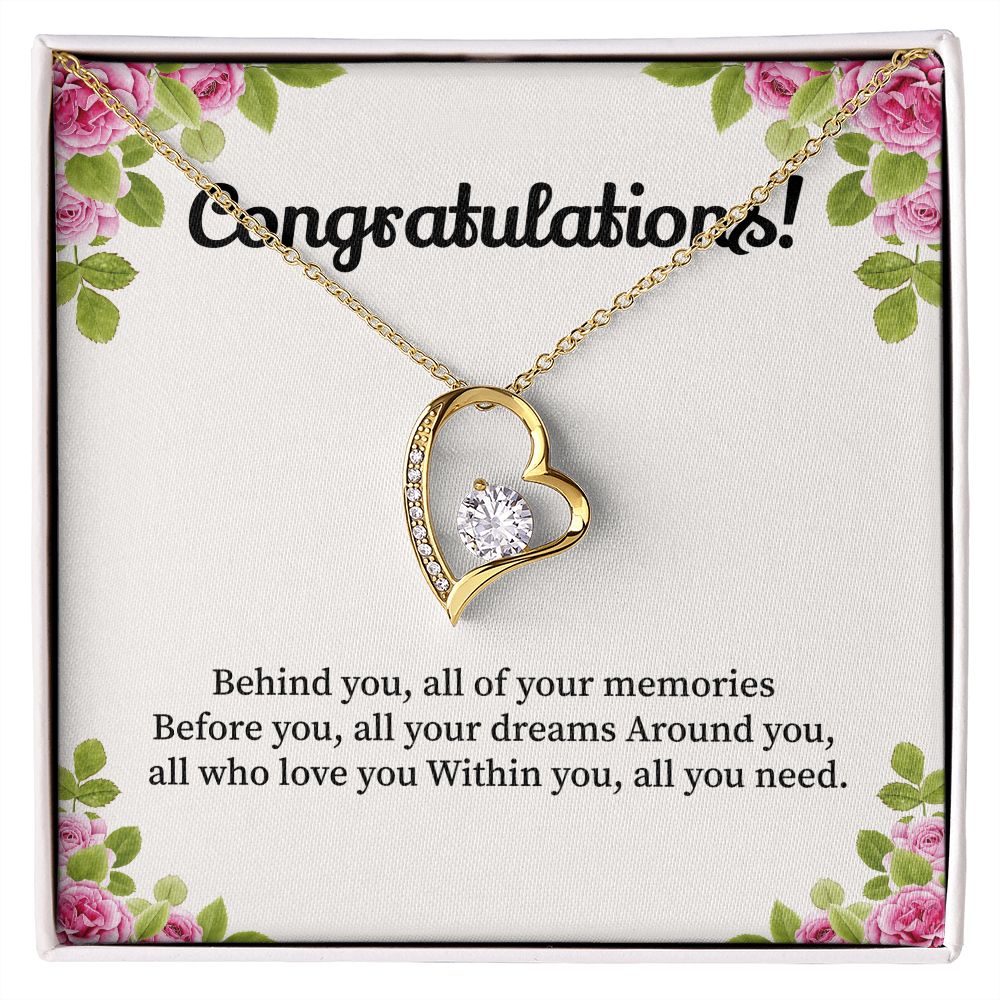 Congratulations Behind You, All Of Your Memories Before You