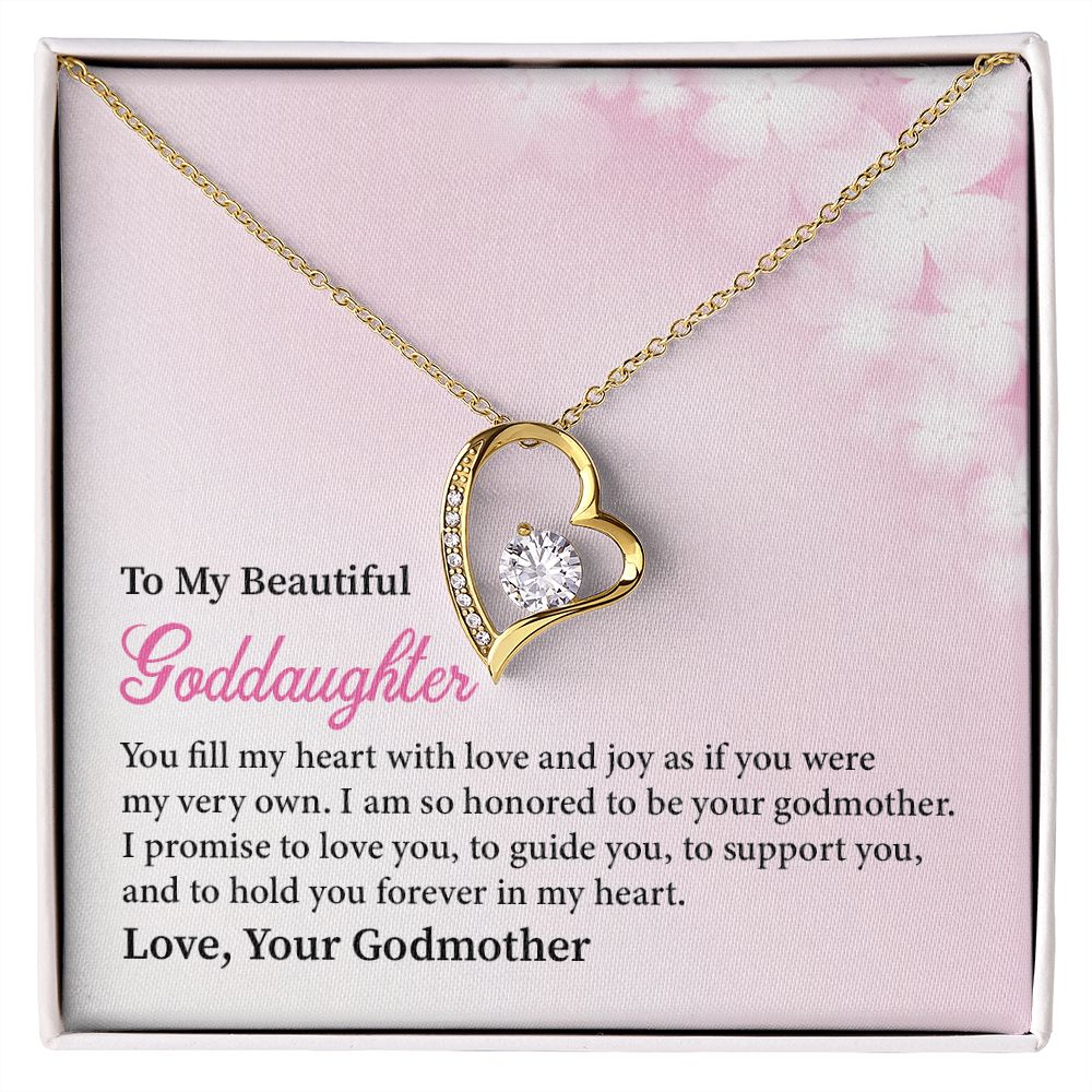 To My Beautiful Goddaughter Forever In My Heart Love, Your Godmother