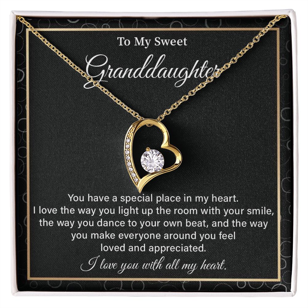 To My Sweet Granddaughter, I Love You With All My Heart