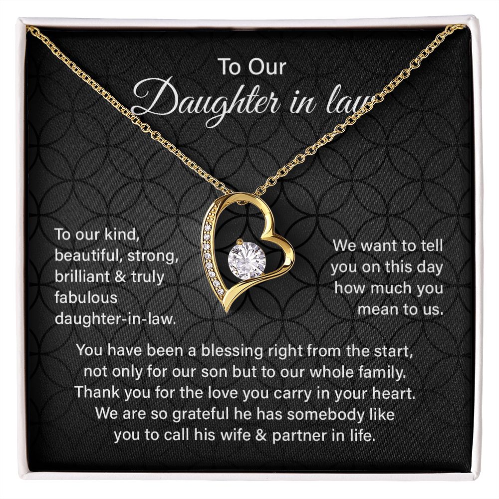 To Our Daughter In law We Are So Grateful He Has Somebody Like