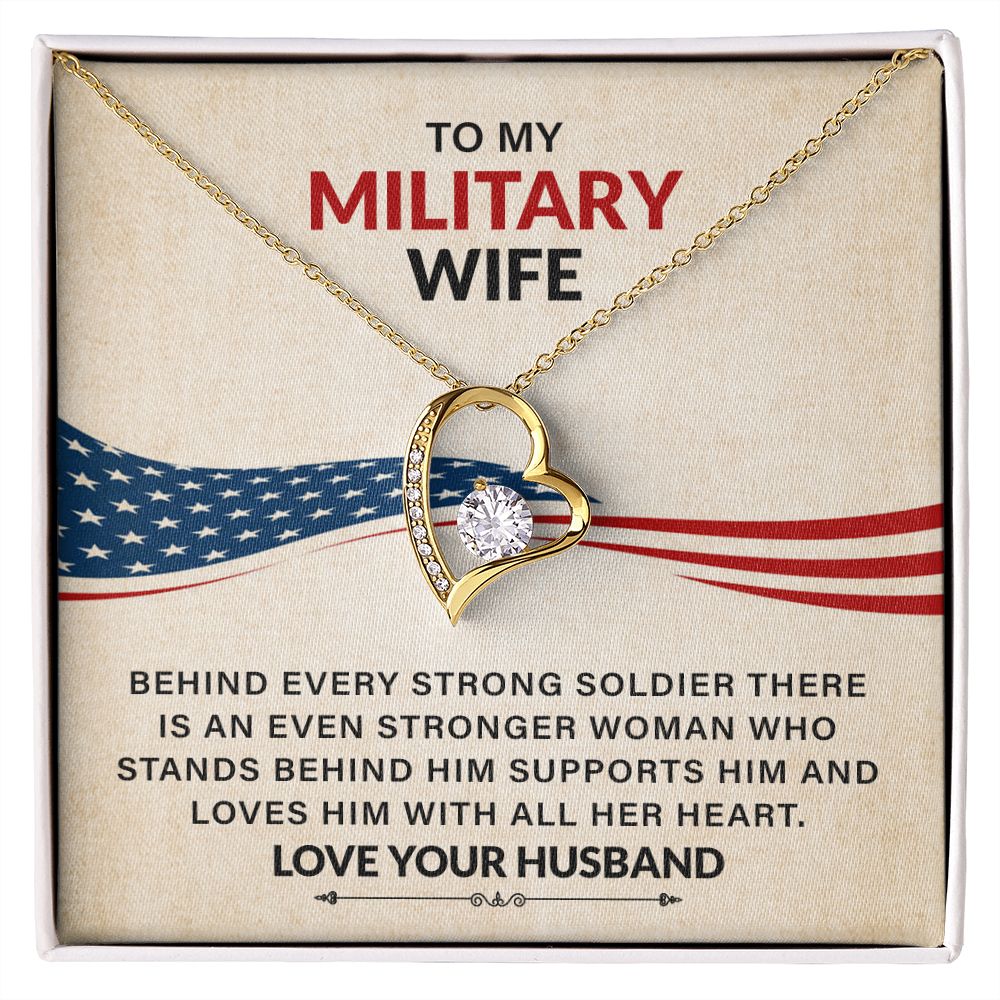 To My Military Wife Loves Him With All Her Heart Love Your Husband
