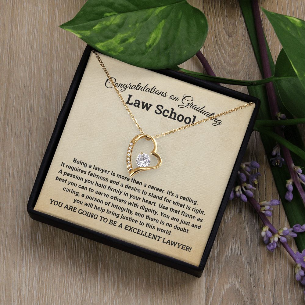 Bravo, Legal Eagle! Celebratory Necklace to Law School Graduation Achievement