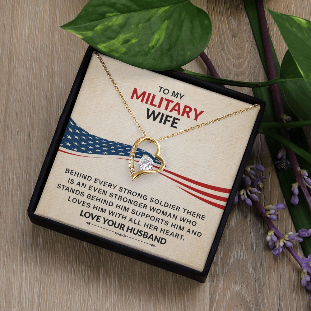 To My Military Wife Loves Him With All Her Heart Love Your Husband