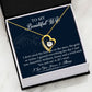 To My Wife Necklace From Husband With Lovely Message Card