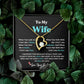 To My Wife Necklace From Husband