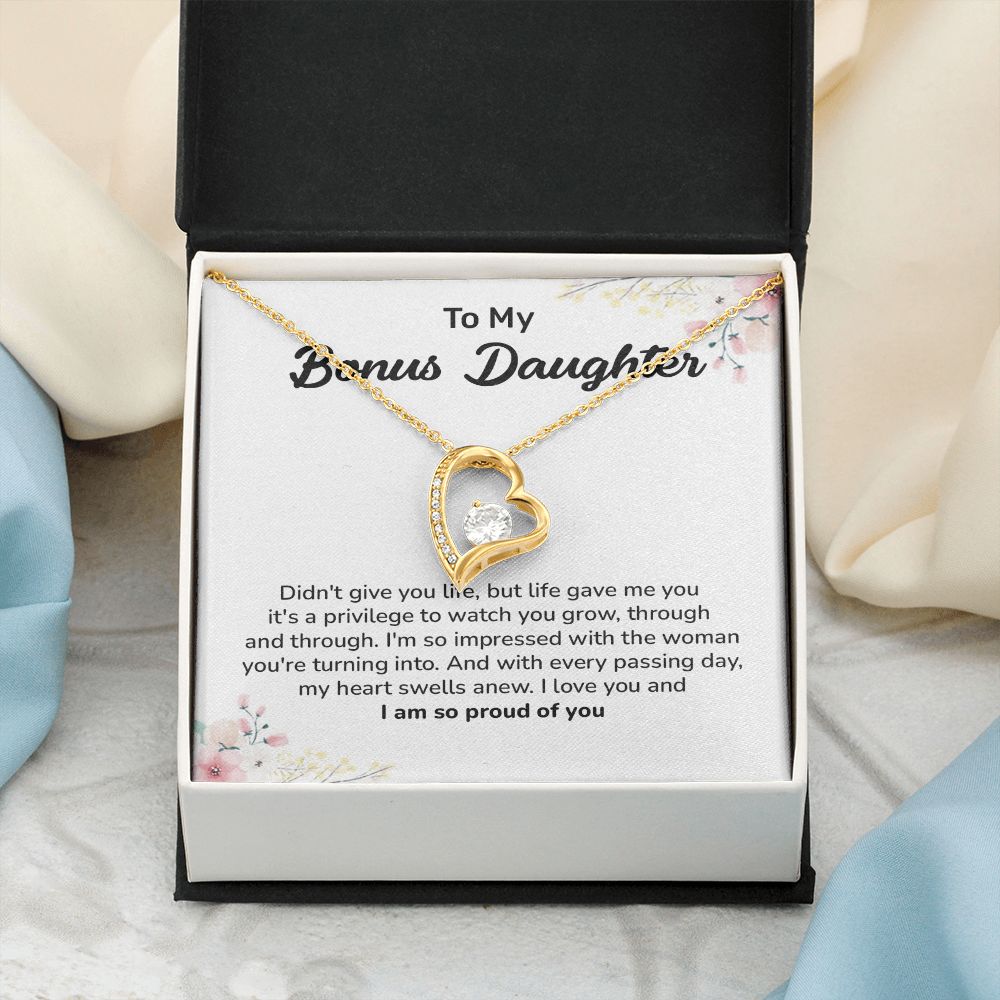 To My Bonus Daughter My Heart Swells Anew, I Love You and I Am So Proud Of You