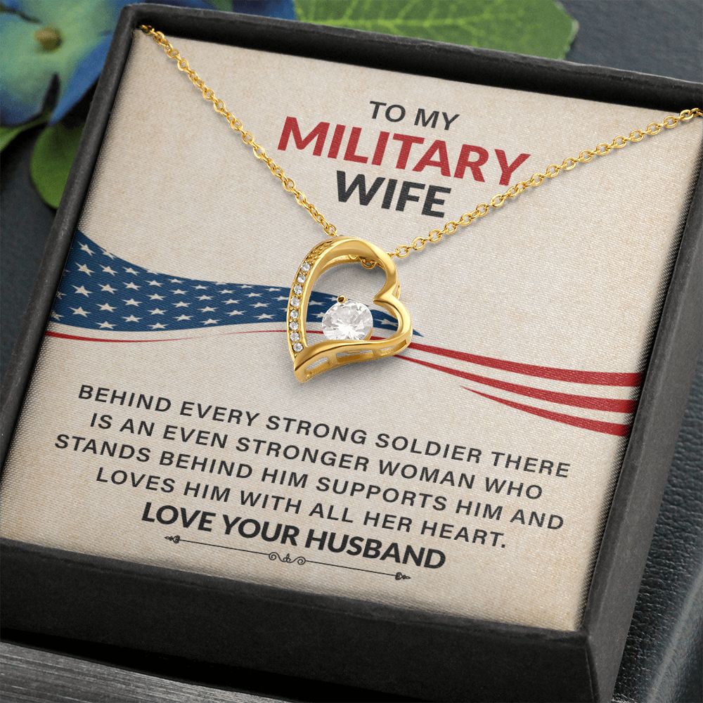 To My Military Wife Loves Him With All Her Heart Love Your Husband