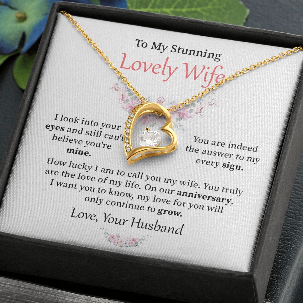 To my stunning lovely wife