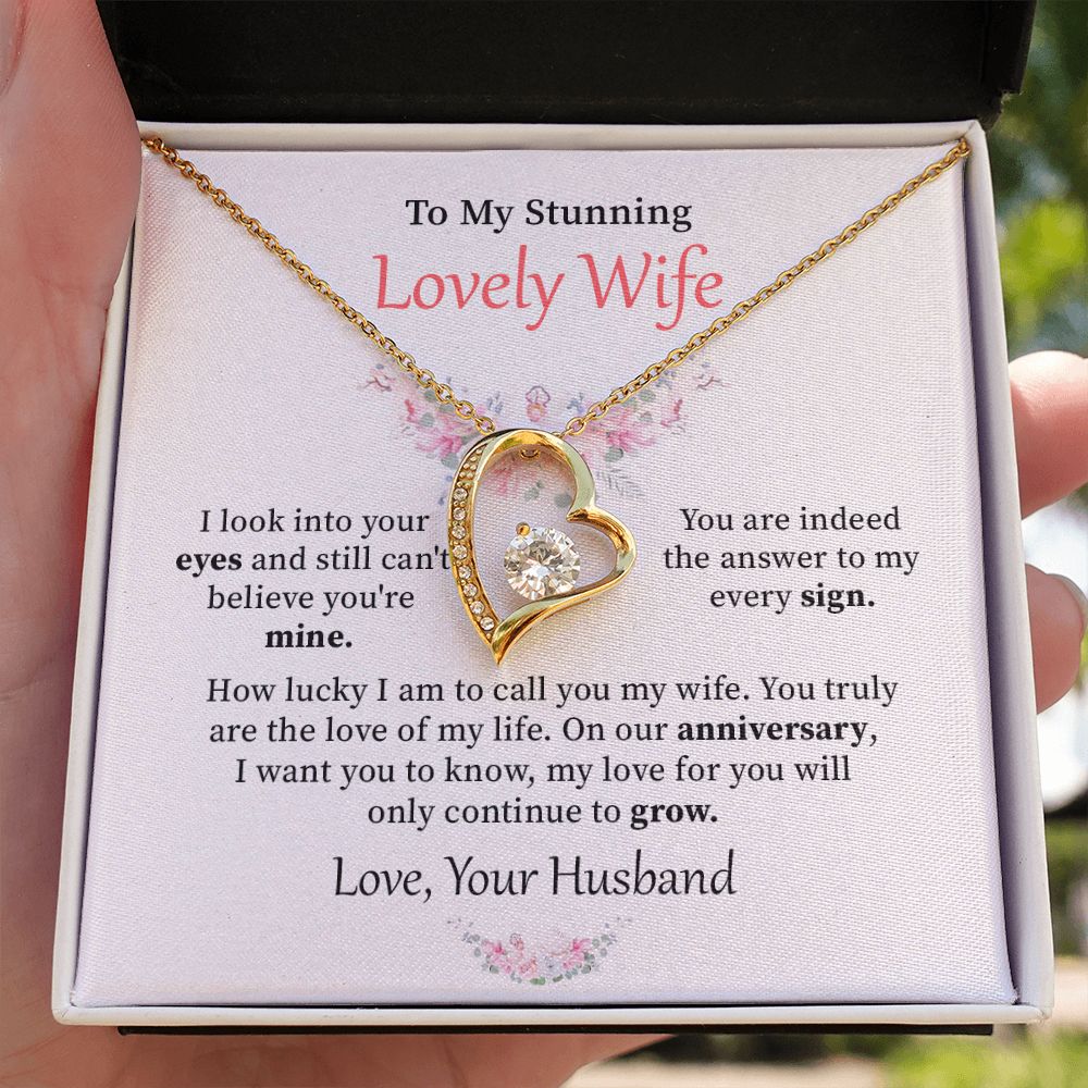 To my stunning lovely wife