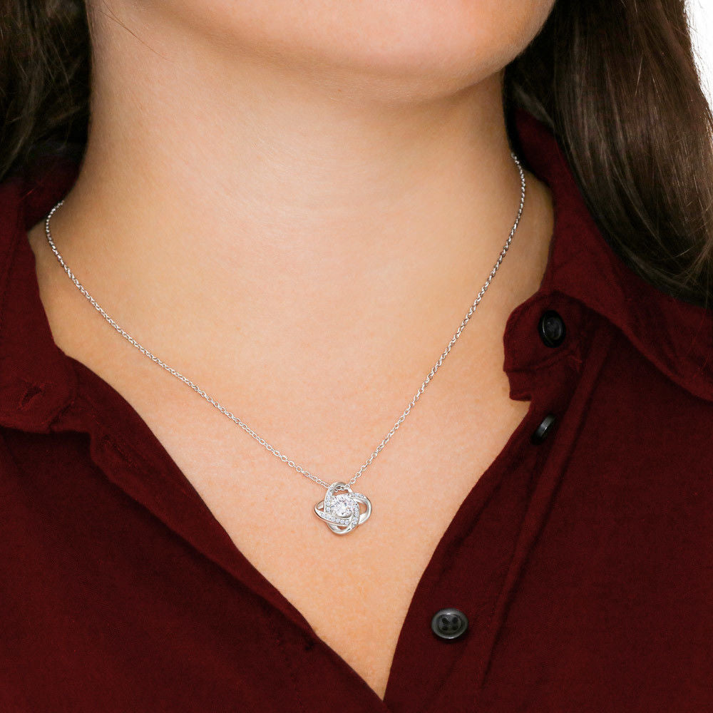 Godmother Necklace Gift from Godchild with Floral Message Card