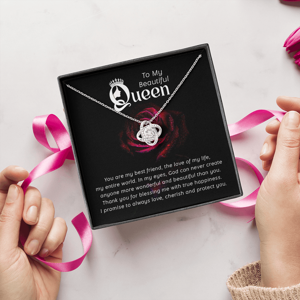 To My Queen Necklace Gift from Husband