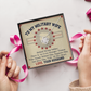 To My Military Wife Necklace with Patriotic Message Card