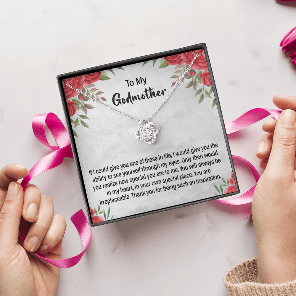 Godmother Necklace Gift with Heartfelt Message Card