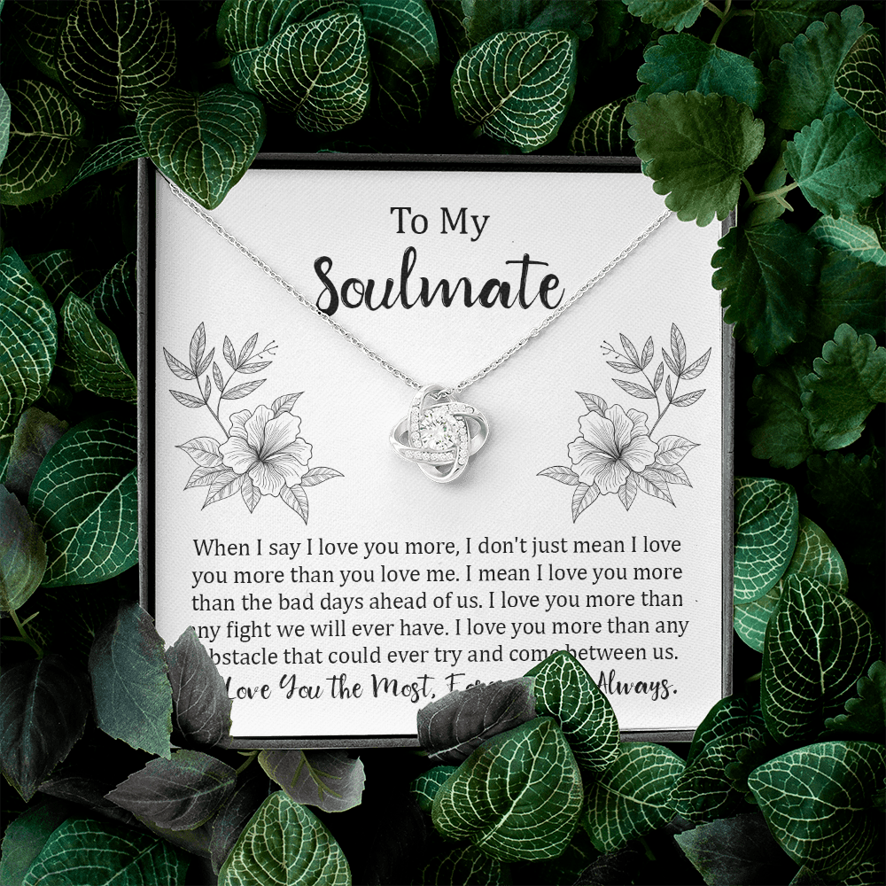 Soulmate Gift Necklace with Sentimental Message Card