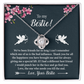 Best Friend Necklace Gift for Bestie with Funny Message Card