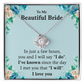 Beautiful Bride Gift Necklace From Groom on Wedding Day