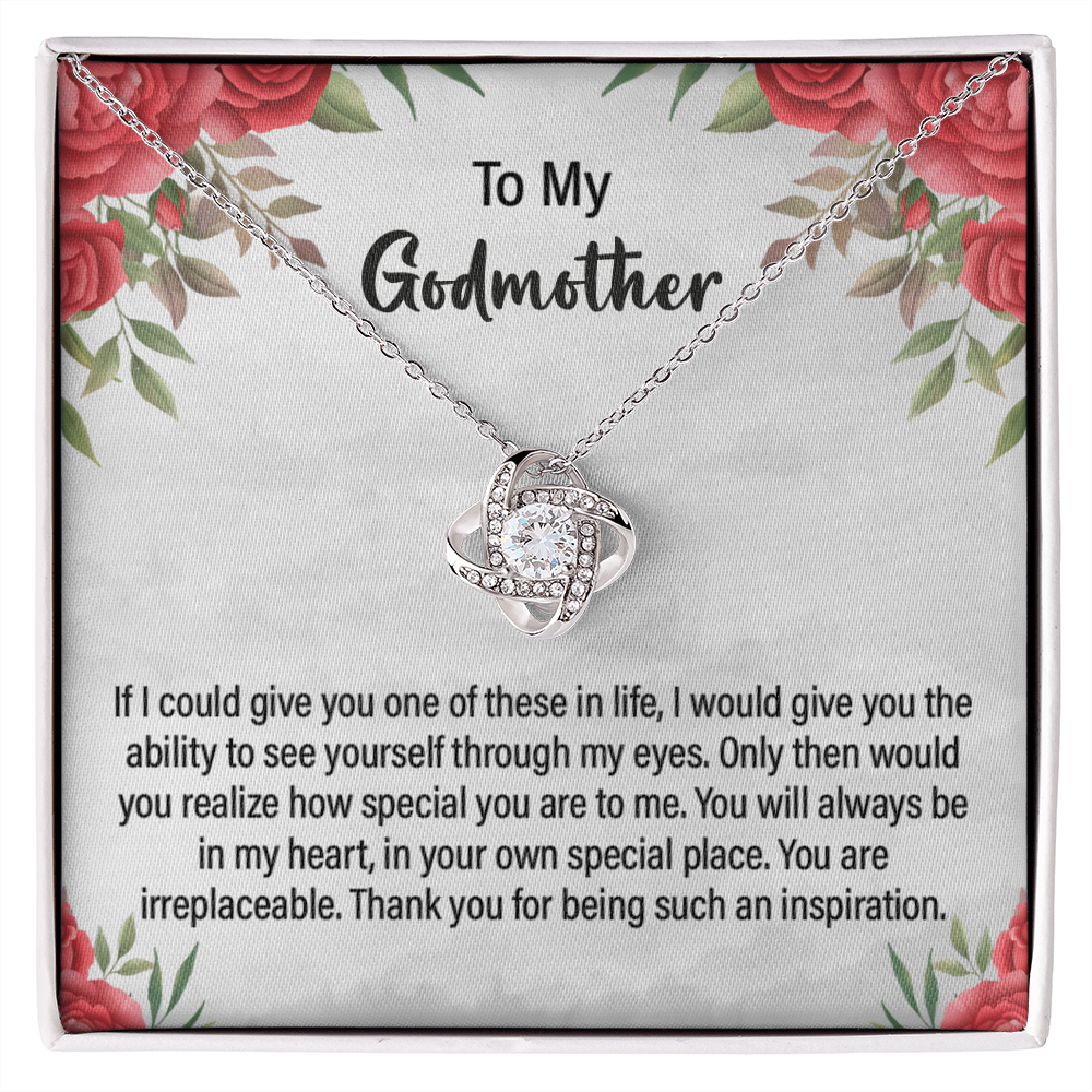 Godmother Necklace Gift with Heartfelt Message Card