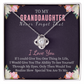 To My Granddaughter Necklace Gift From Grandma