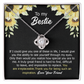 Bestie Necklace Gift with Sunflower Message Card for Friendship Appreciation