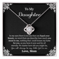 To My Daughter Necklace Gift from Mom – Eternal Love and Beauty Jewelry