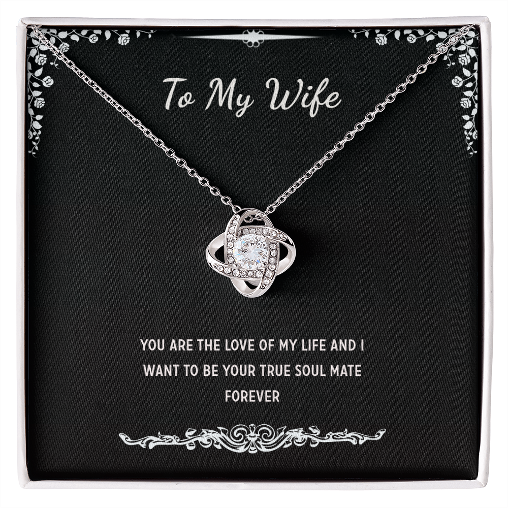 To My Wife Necklace From Husband With message Card