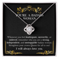 Badass Woman Necklace Gift with Empowering Message Card