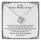 Future Mother-in-Law Necklace Gift from Bride with Heartfelt Message Card
