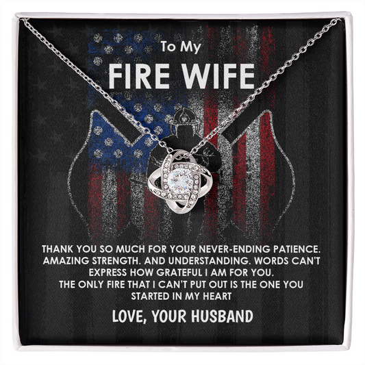 To My Fire Wife Necklace Gift from Husband
